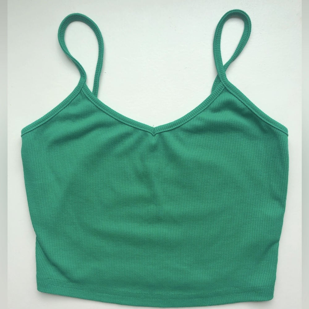 Green Crop Top